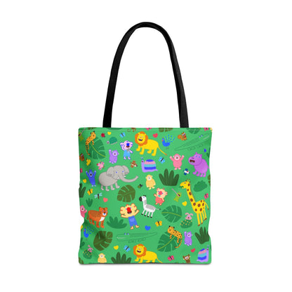 Jungle Friends White Tote Bag