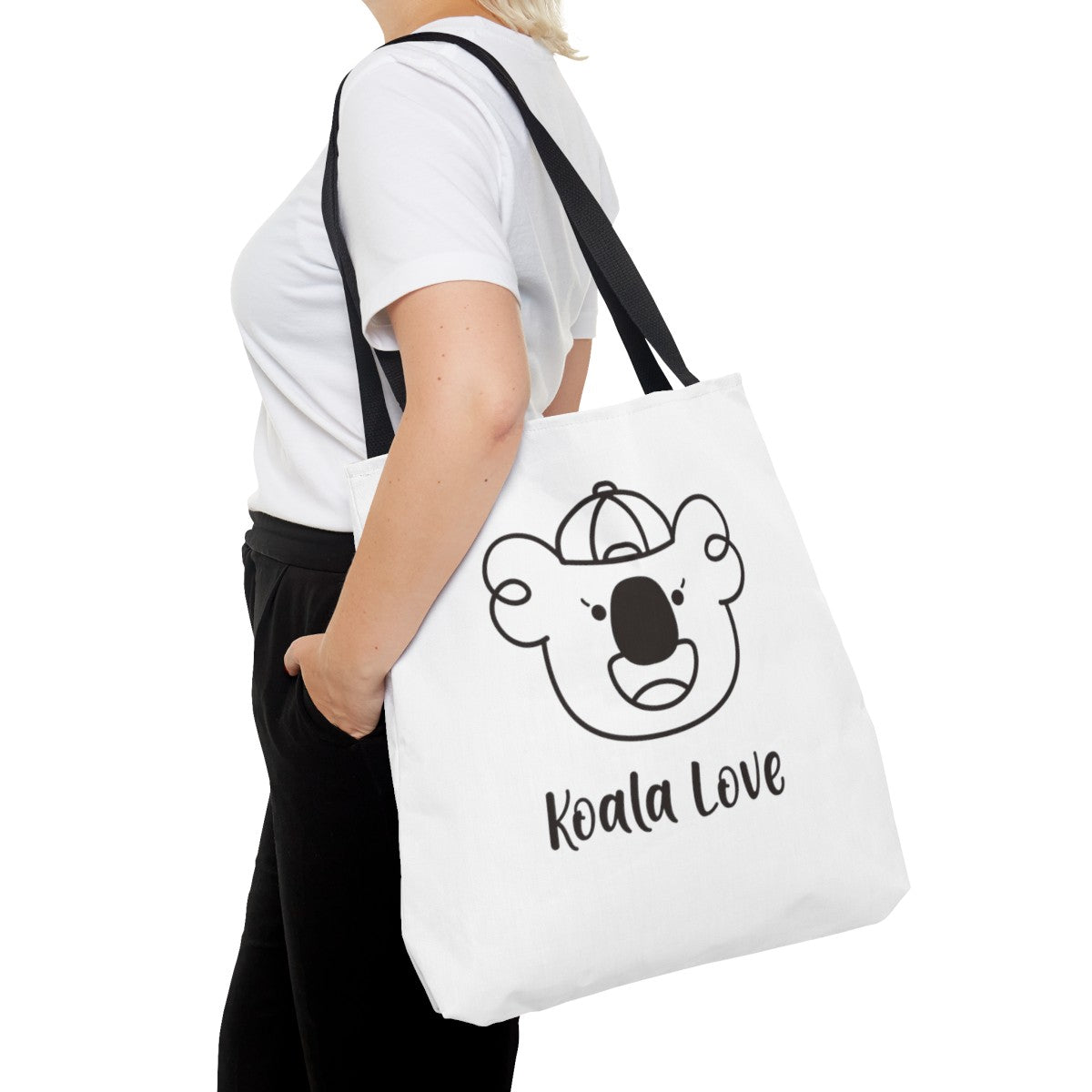 Izzy's Koala Love White Tote Bag