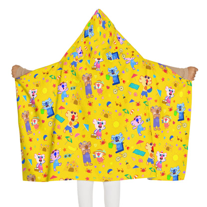 Fun at the Beach Hooded Towel for Kids