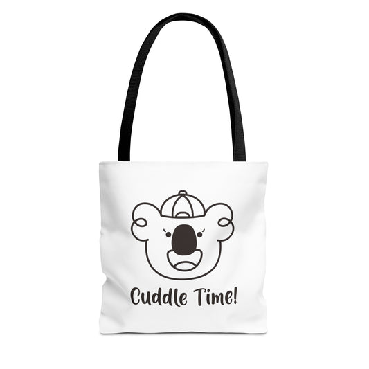 Izzy's Cuddle Time! White Tote Bag