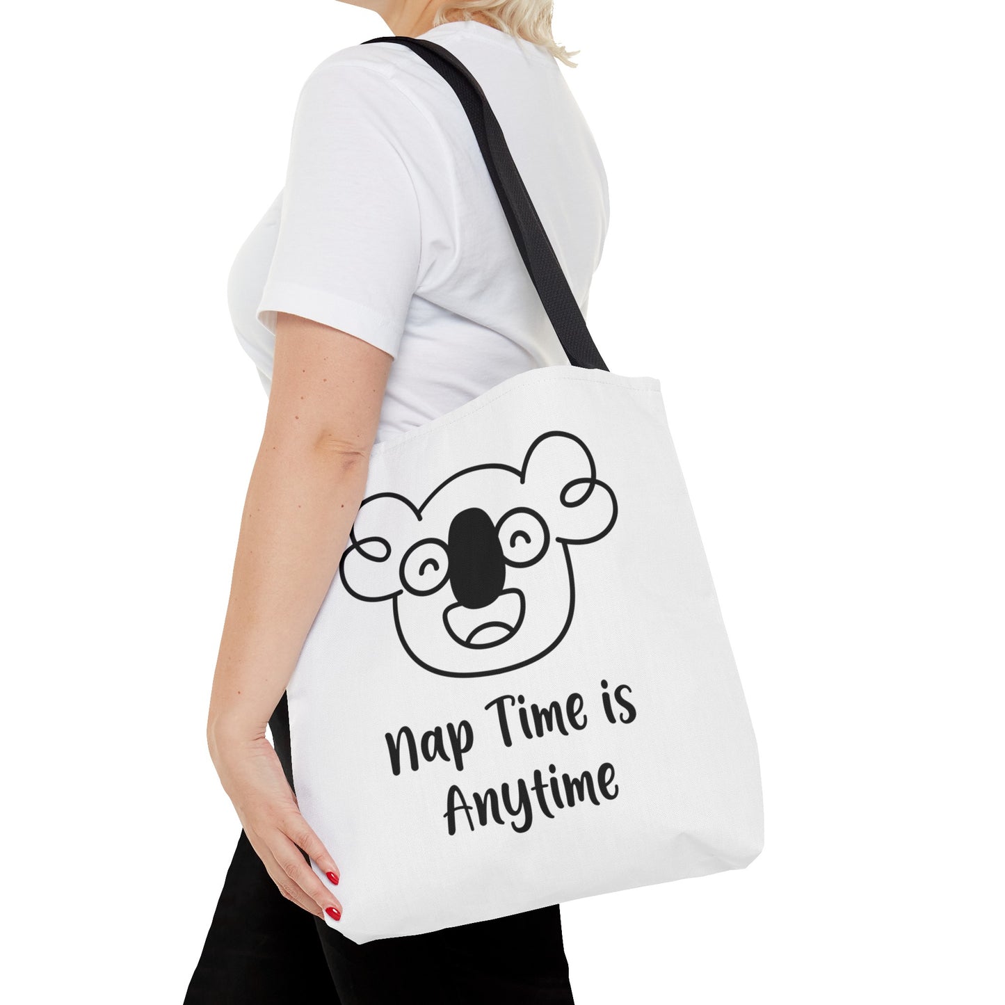 Boo's Nap Time is Anytime White Tote Bag