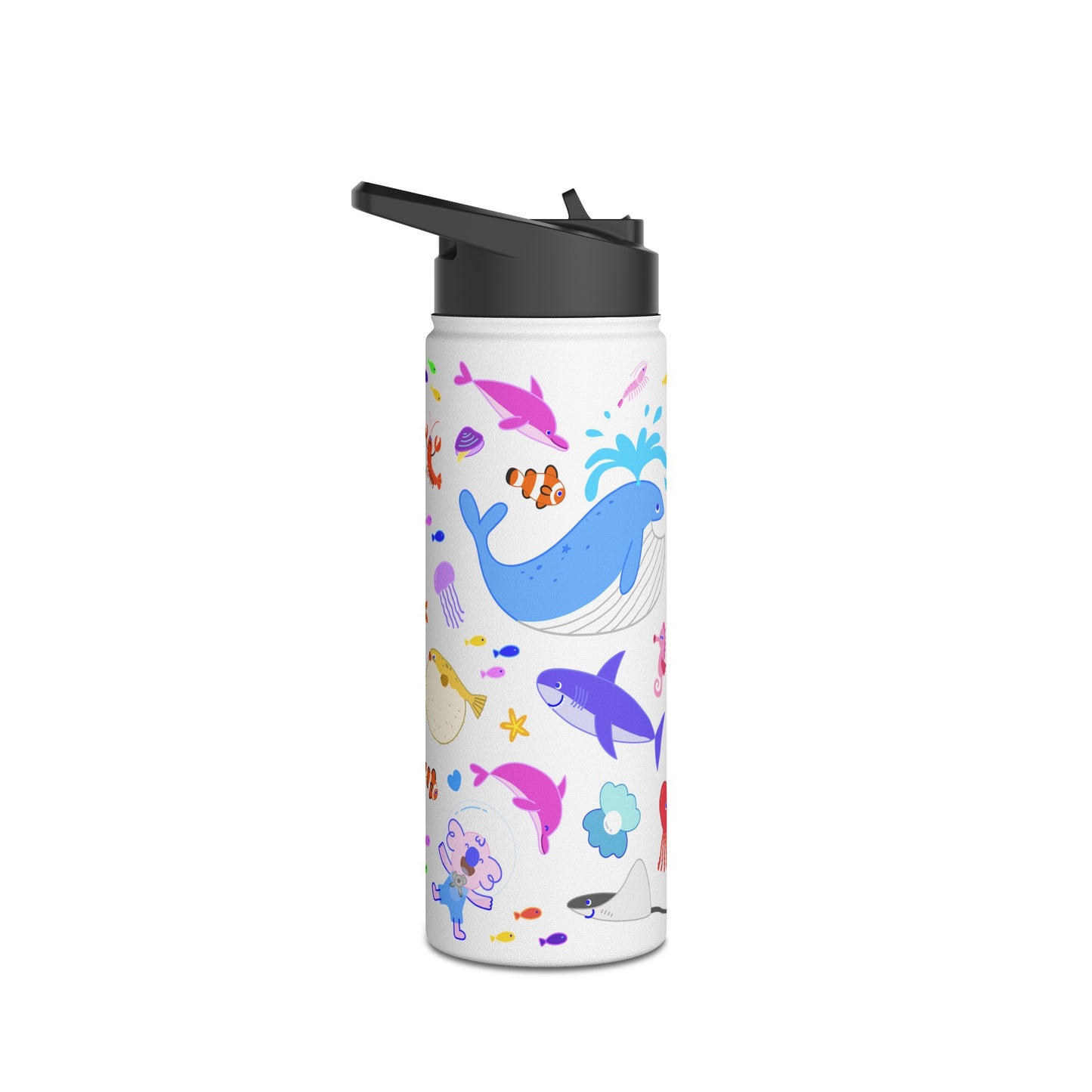 Cabbage & Tyler Ocean Friends Stainless Steel Water Bottle