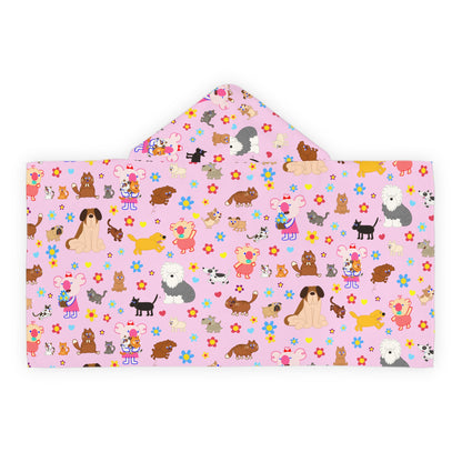 Cutie Squad Pink Hooded Towel