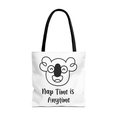 Boo's Nap Time is Anytime White Tote Bag