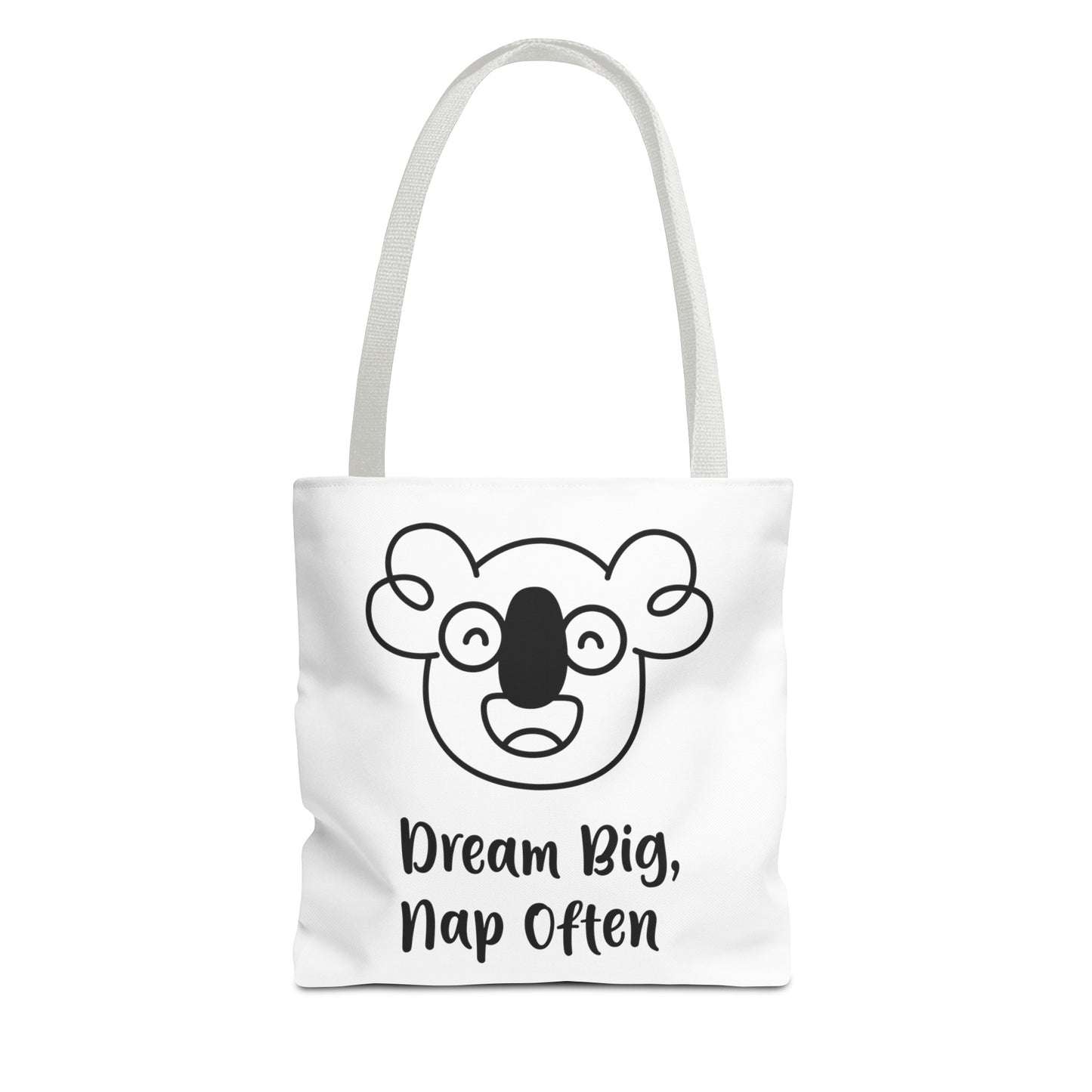 Boo's Dream Big, Nap Often White Tote Bag