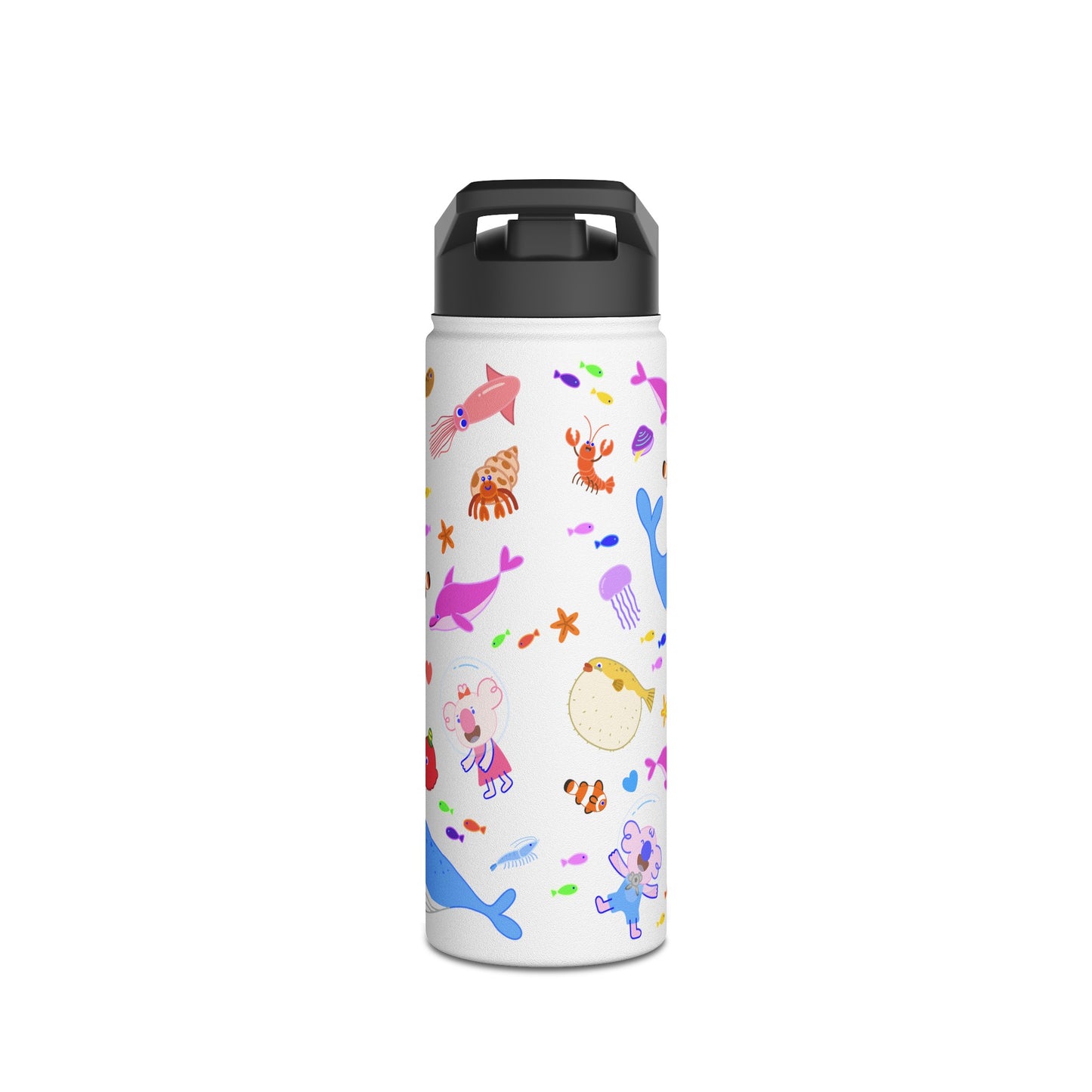 Cabbage & Tyler Ocean Friends Stainless Steel Water Bottle