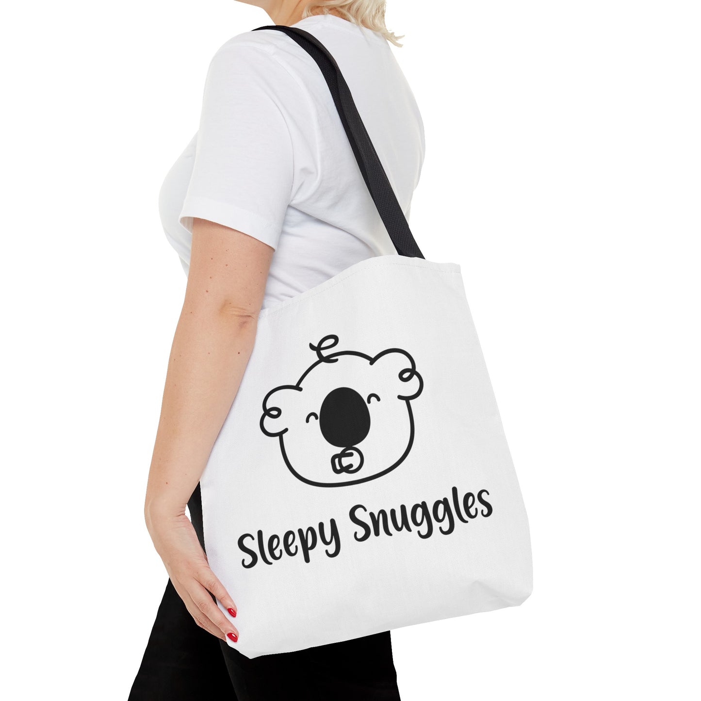 Baby Li's Sleepy Snuggles White Tote Bag