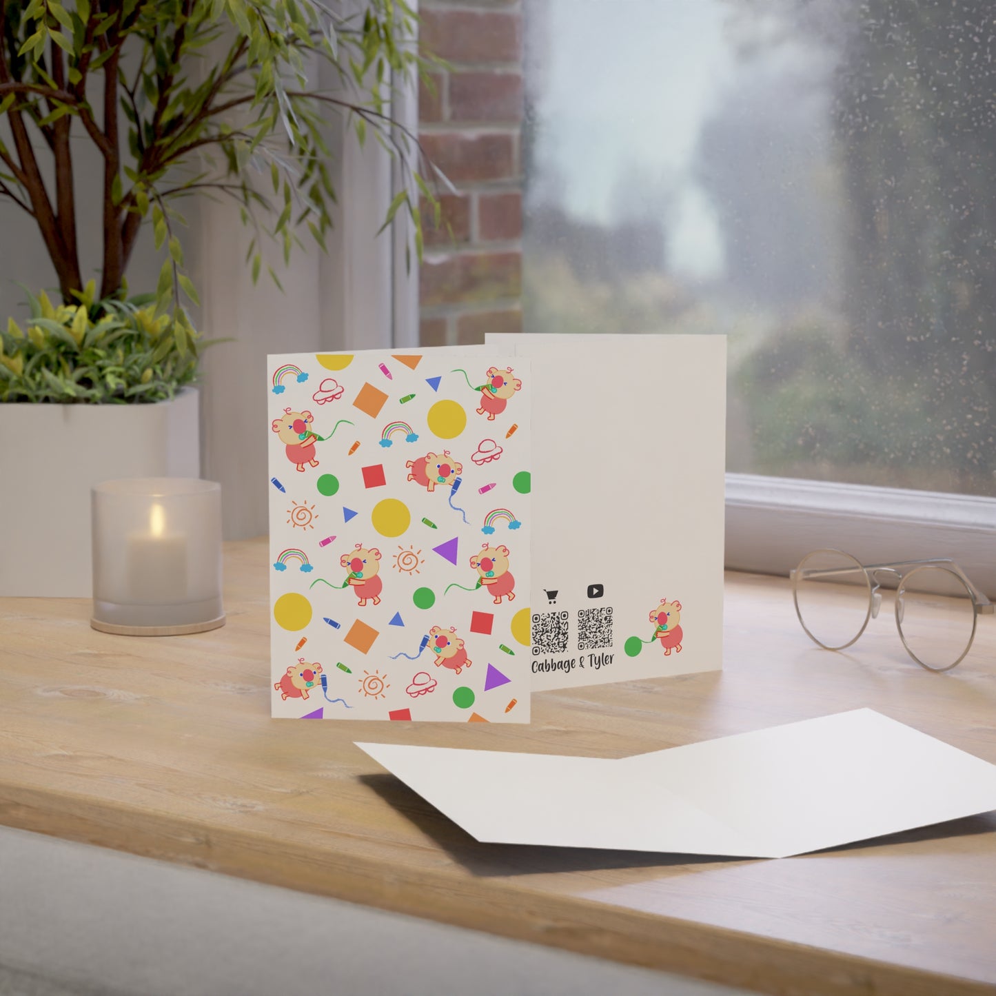 Baby Li & Shapes Greeting Cards