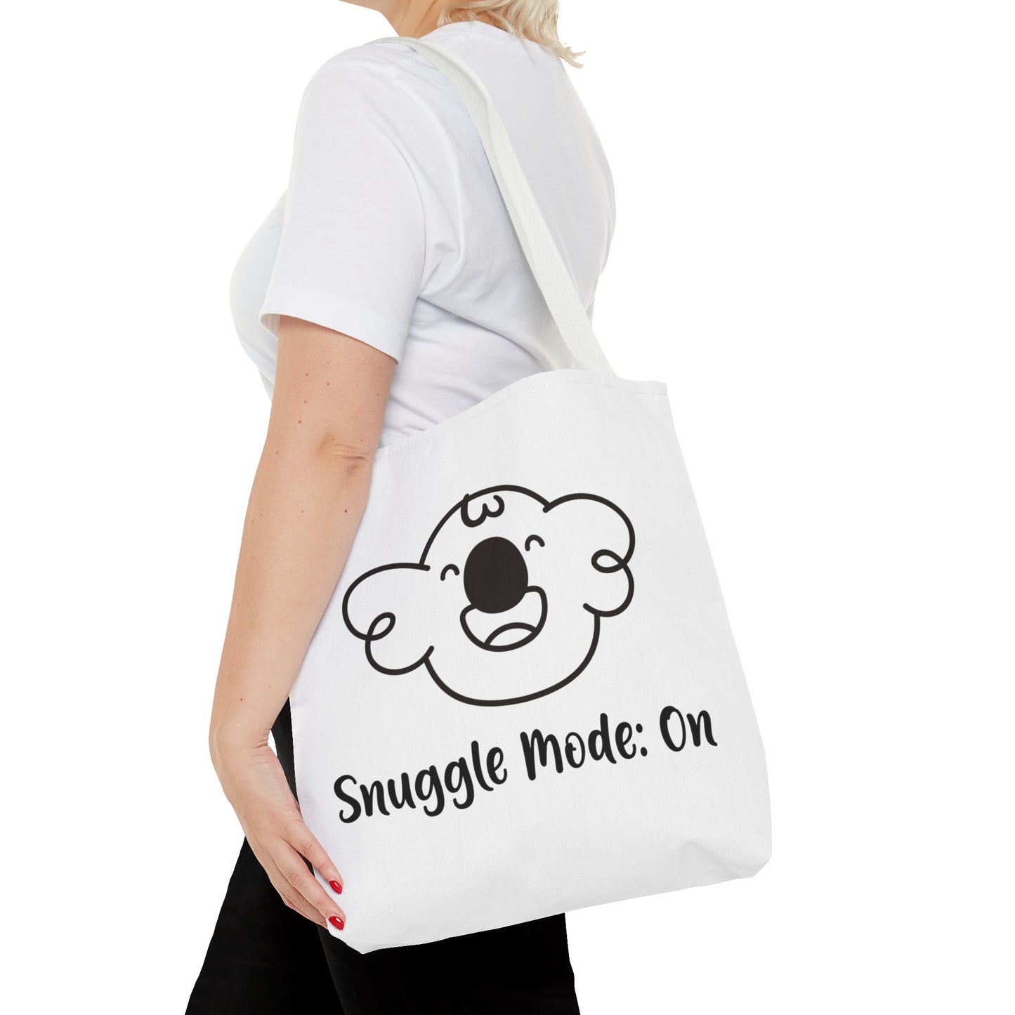 Cabbage's Snuggle Mode: On White Tote Bag