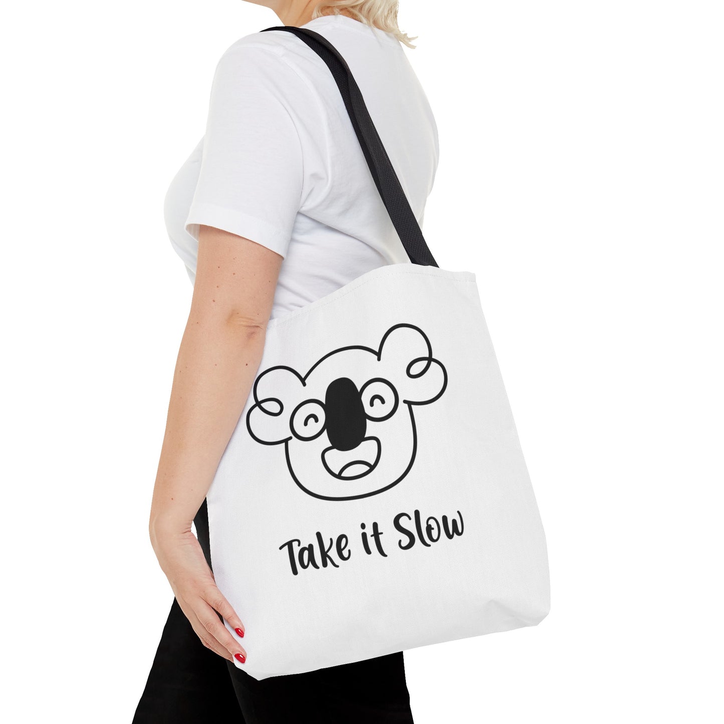 Boo's Take it Slow White Tote Bag