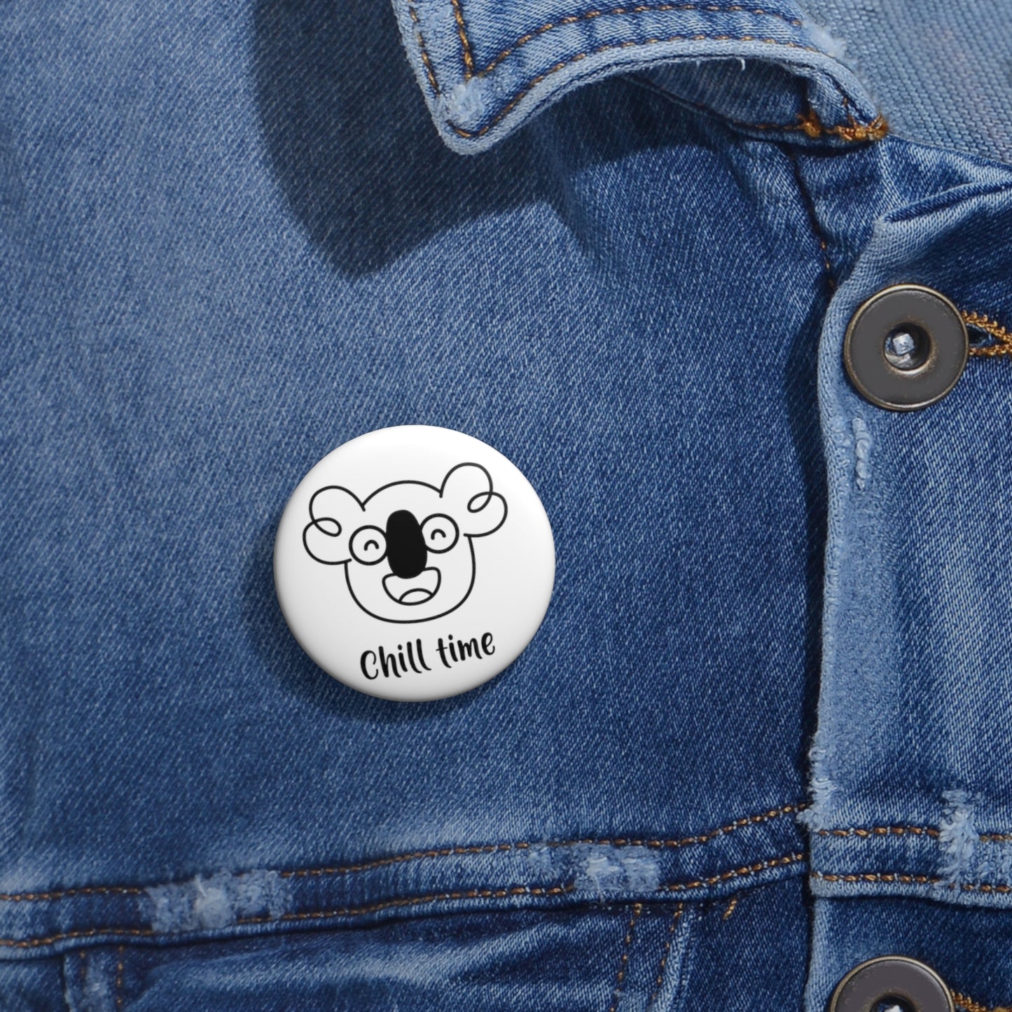 Boo's Chill Time Pin Buttons