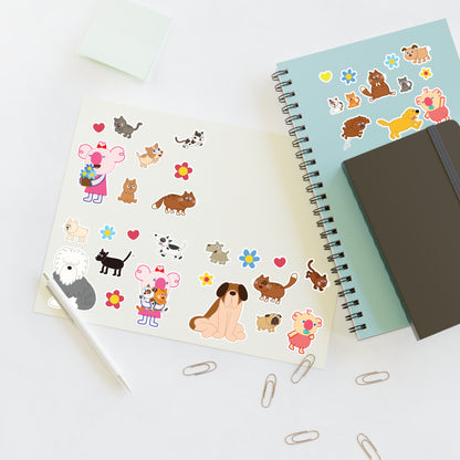 Cute Squad Pink Sticker Sheets