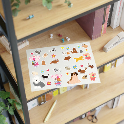 Cute Squad Pink Sticker Sheets