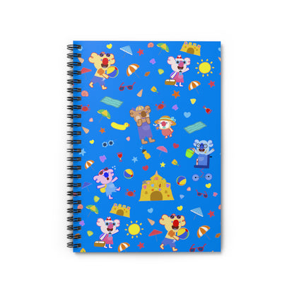 Fun at the Beach Notebook - Blue