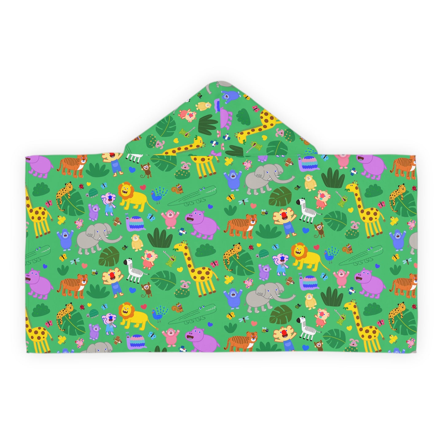 Jungle Friends Hooded Towel