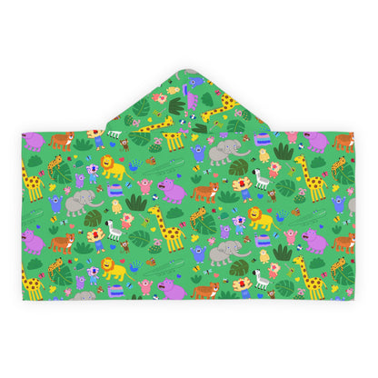 Jungle Friends Hooded Towel