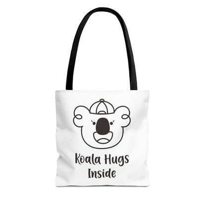 Izzy's Koala Hugs Inside White Tote Bag