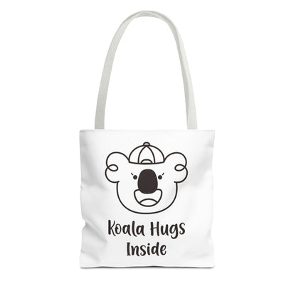 Izzy's Koala Hugs Inside White Tote Bag