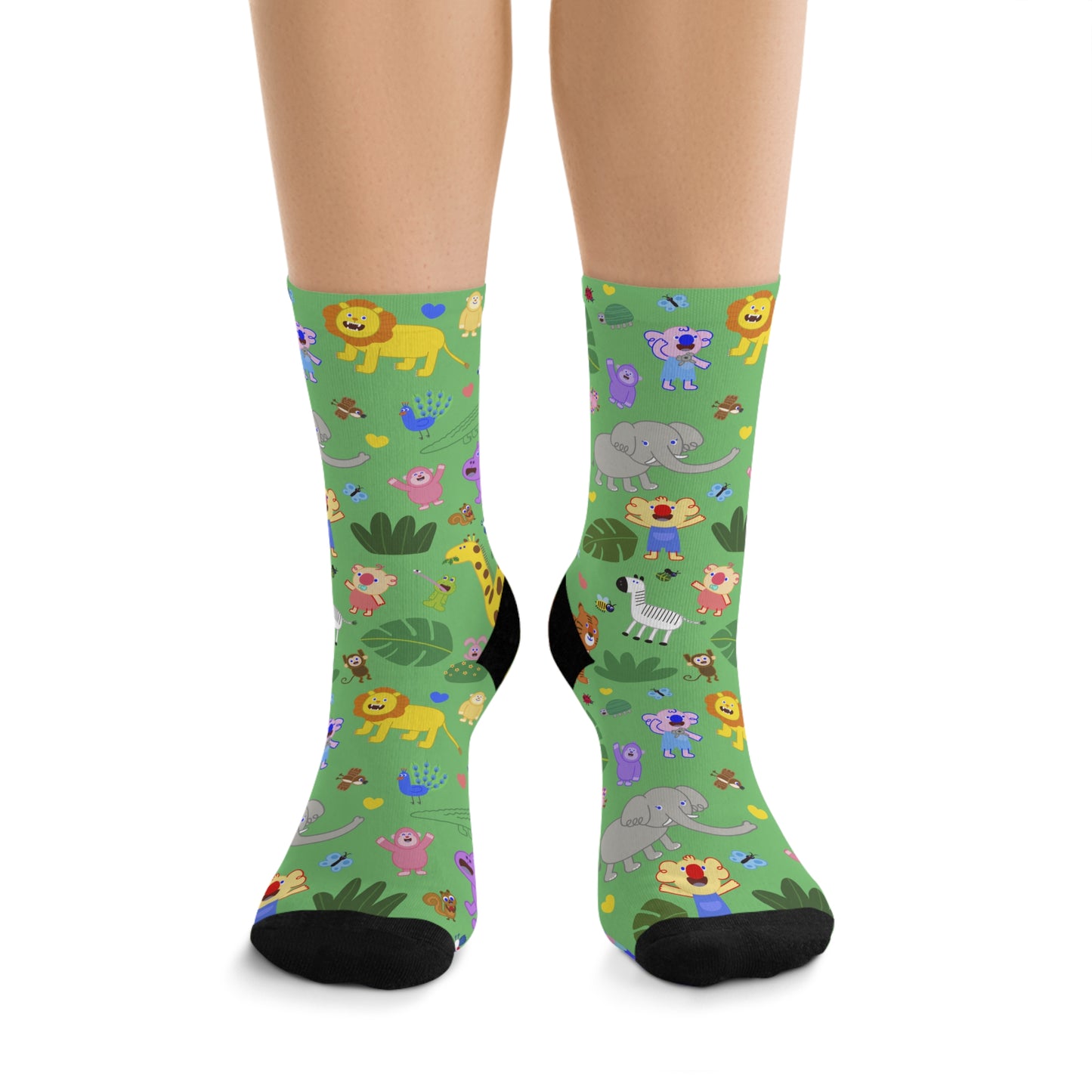 Jungle Friends Eco Crew Socks