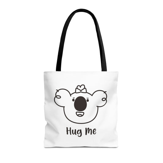 Poppy's Hug Me White Tote Bag