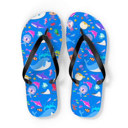 Cabbage & Tyler Ocean Friends Flip Flops