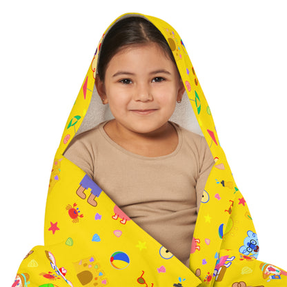 Fun at the Beach Hooded Towel for Kids