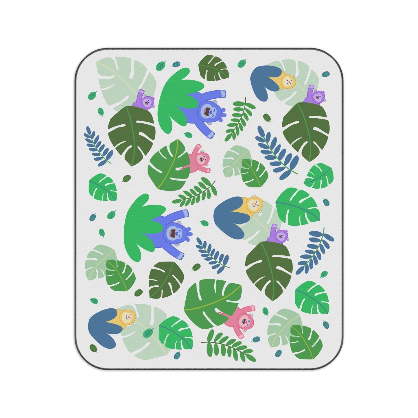 Jungle Gorillas Picnic Blanket