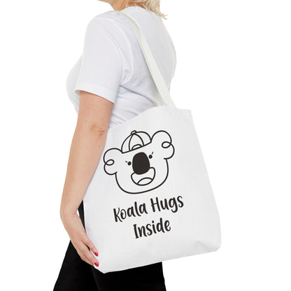 Izzy's Koala Hugs Inside White Tote Bag