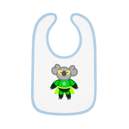 Eco Hero Baby Contrast Trim Jersey Bib