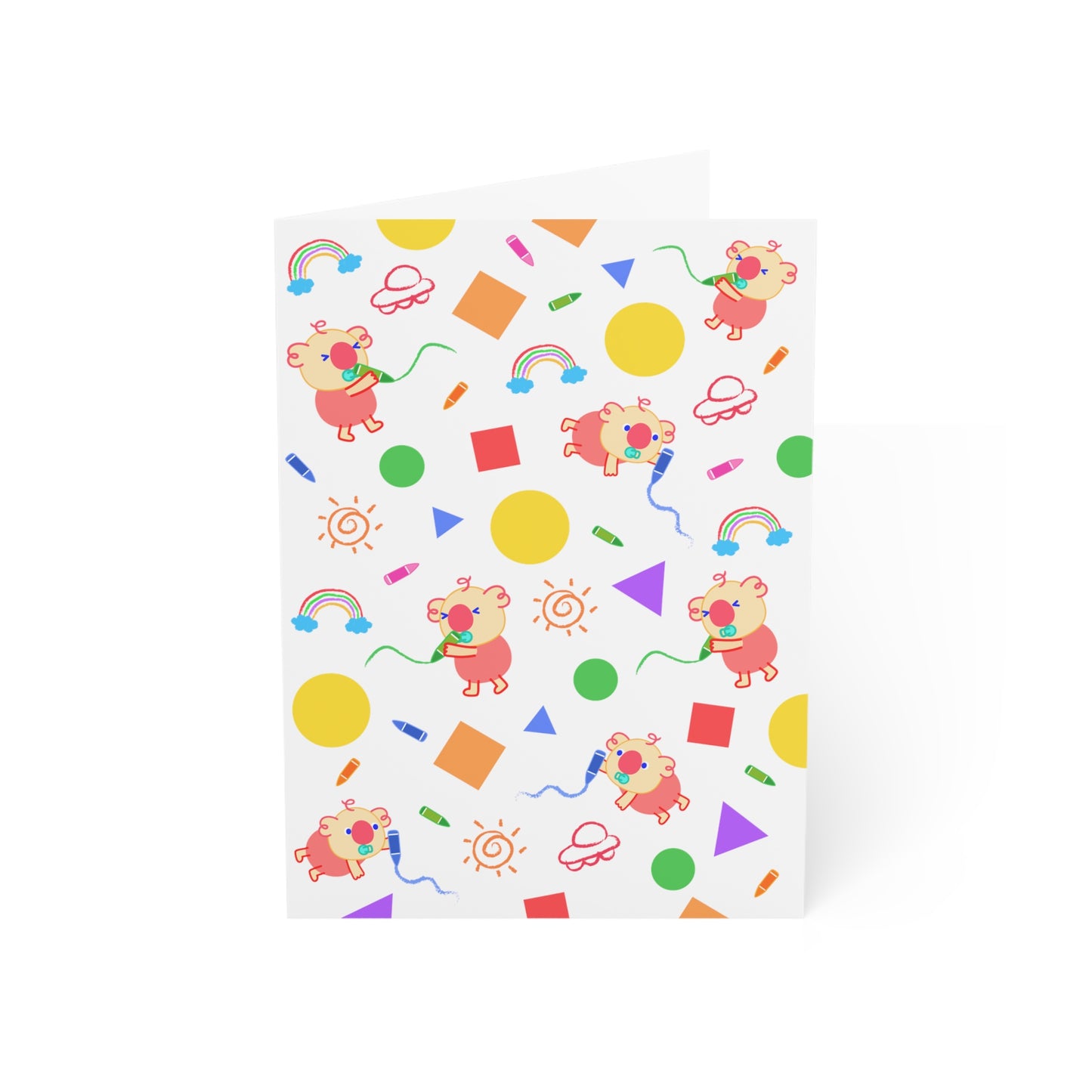 Baby Li & Shapes Greeting Cards