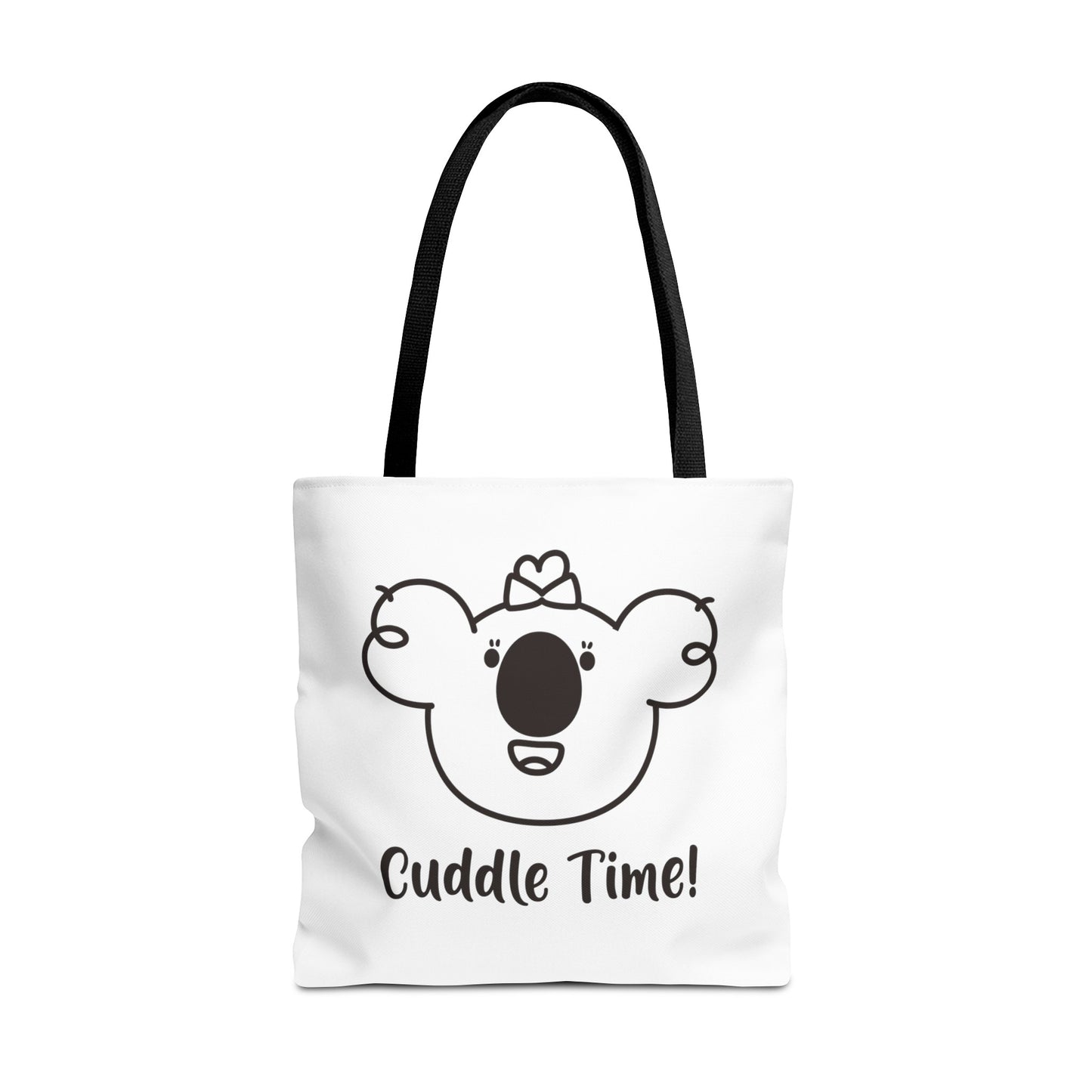 Poppy's Cuddle Time! White Tote Bag