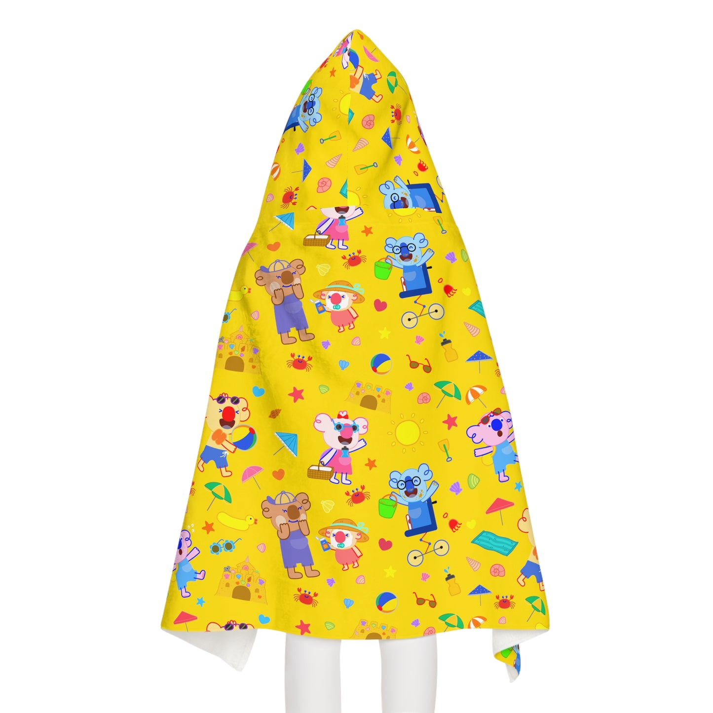 Fun at the Beach Hooded Towel for Kids