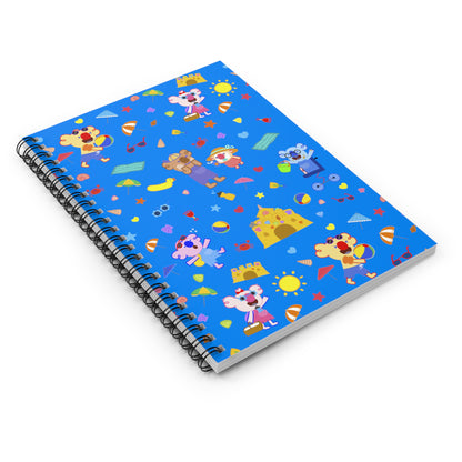 Fun at the Beach Notebook - Blue