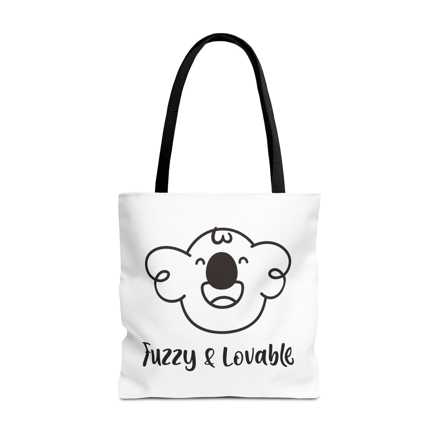 Cabbage's Fuzzy & Lovable White Tote Bag