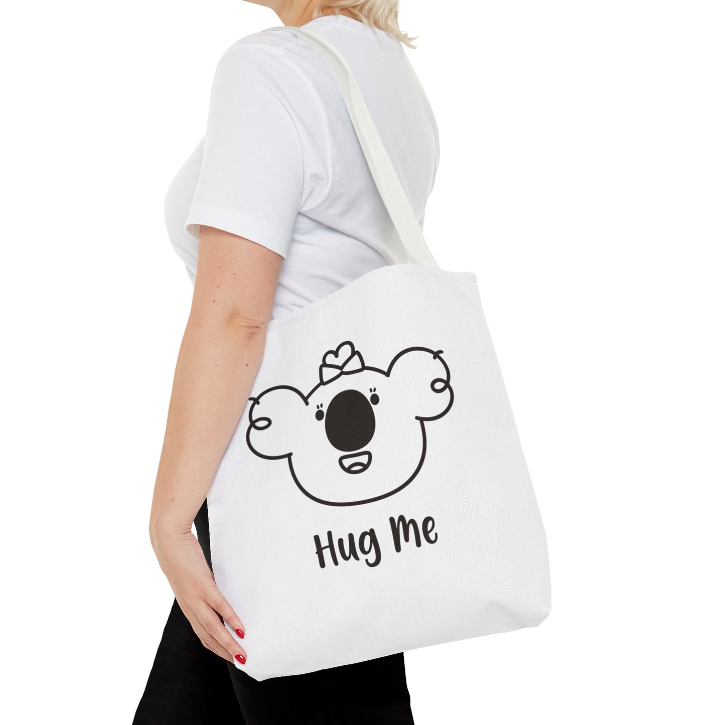 Poppy's Hug Me White Tote Bag