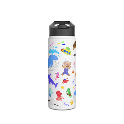 Cabbage & Tyler Ocean Friends Stainless Steel Water Bottle