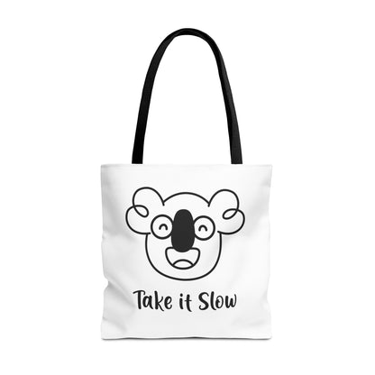 Boo's Take it Slow White Tote Bag