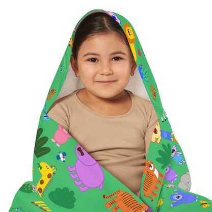 Jungle Friends Hooded Towel