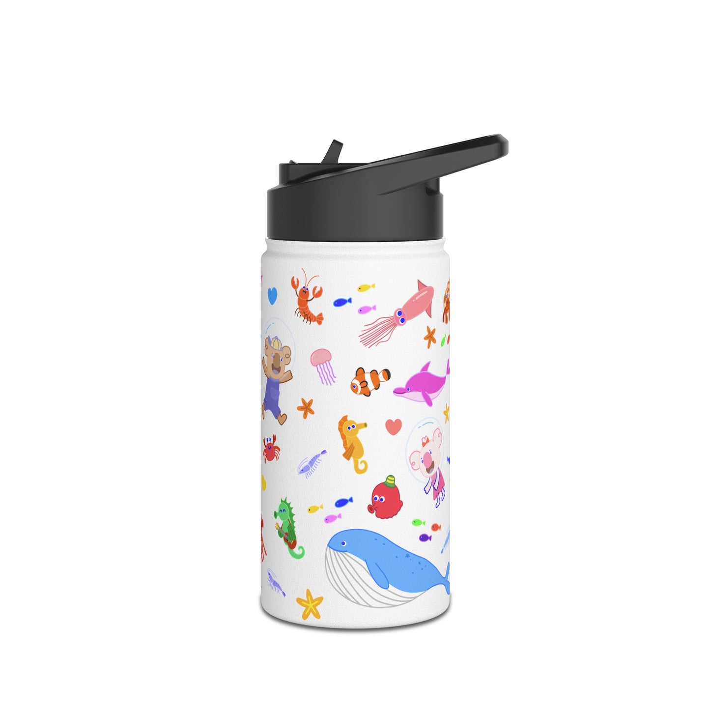 Cabbage & Tyler Ocean Friends Stainless Steel Water Bottle