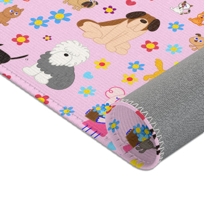 Cutie Squad Pink Area Rugs