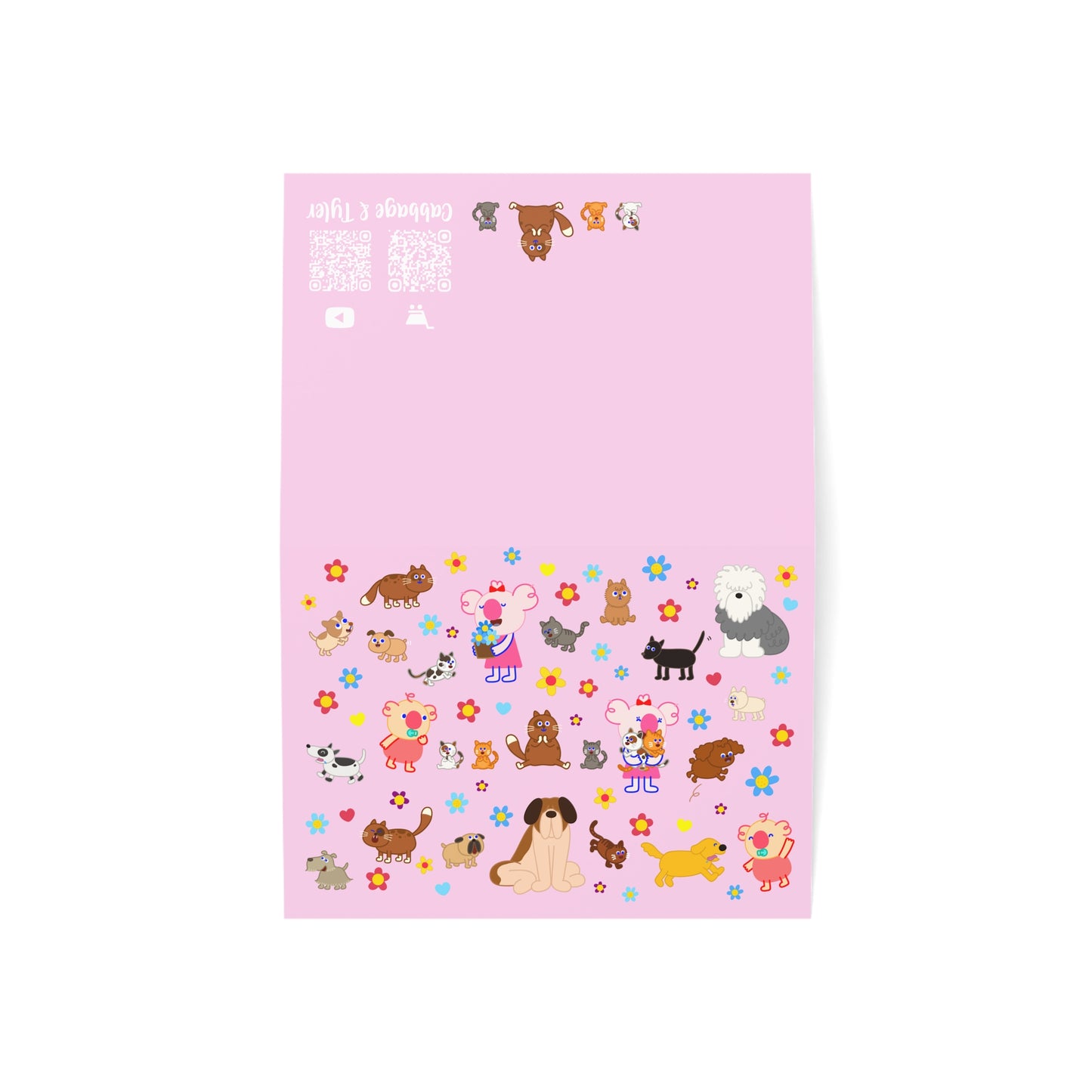 Cutie Squad Pink Greeting Cards