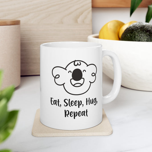 Cabbage's Eat, Sleep, Hug ,Repeat Mug