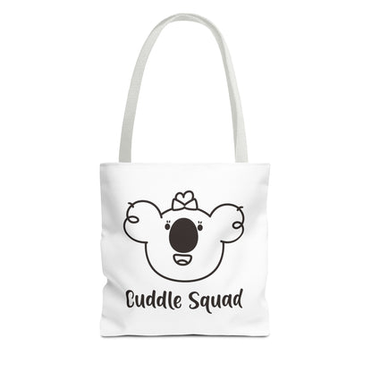 Poppy's Cuddle Squad White Tote Bag