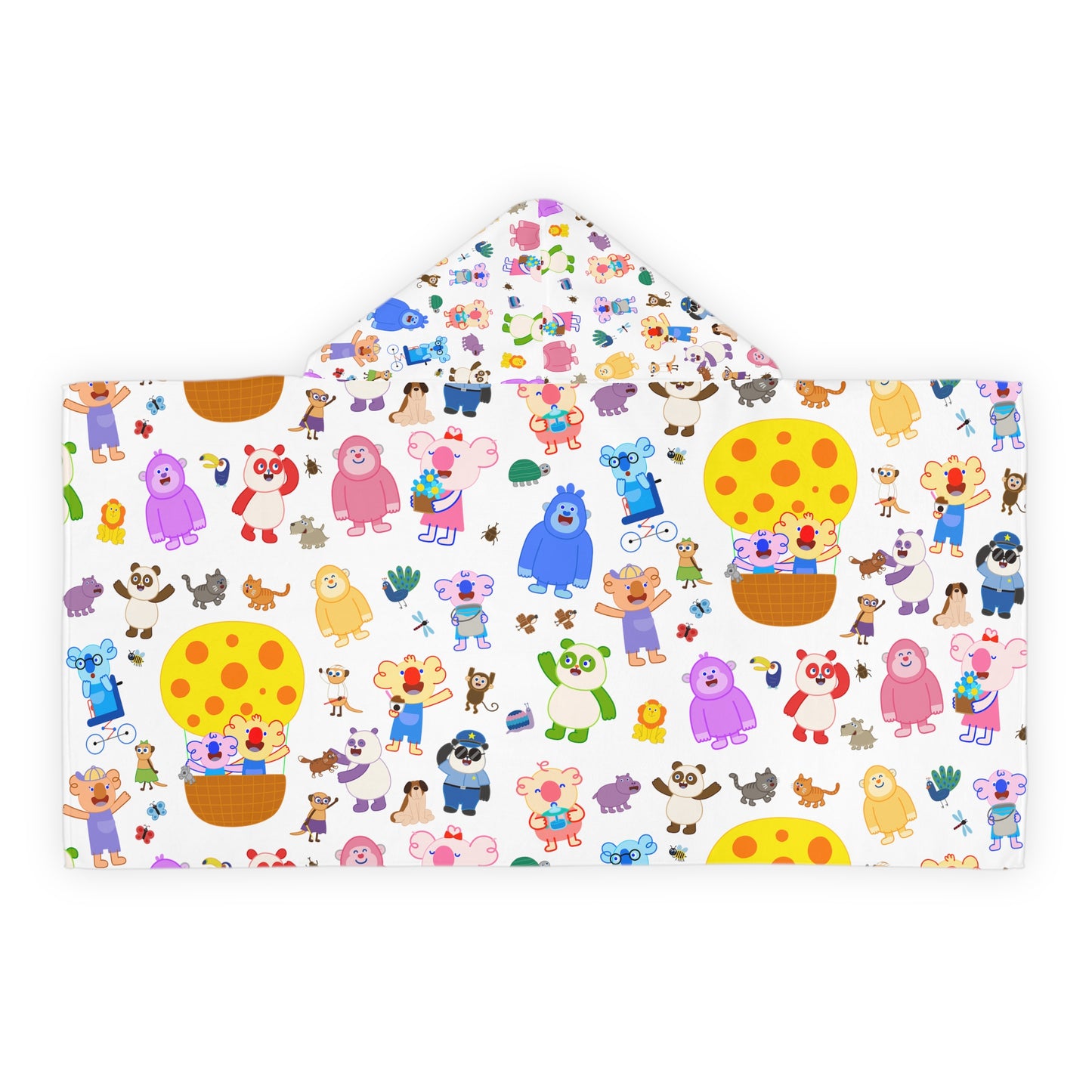 Cabbage & Tyler Adventure Friends Hooded Towel