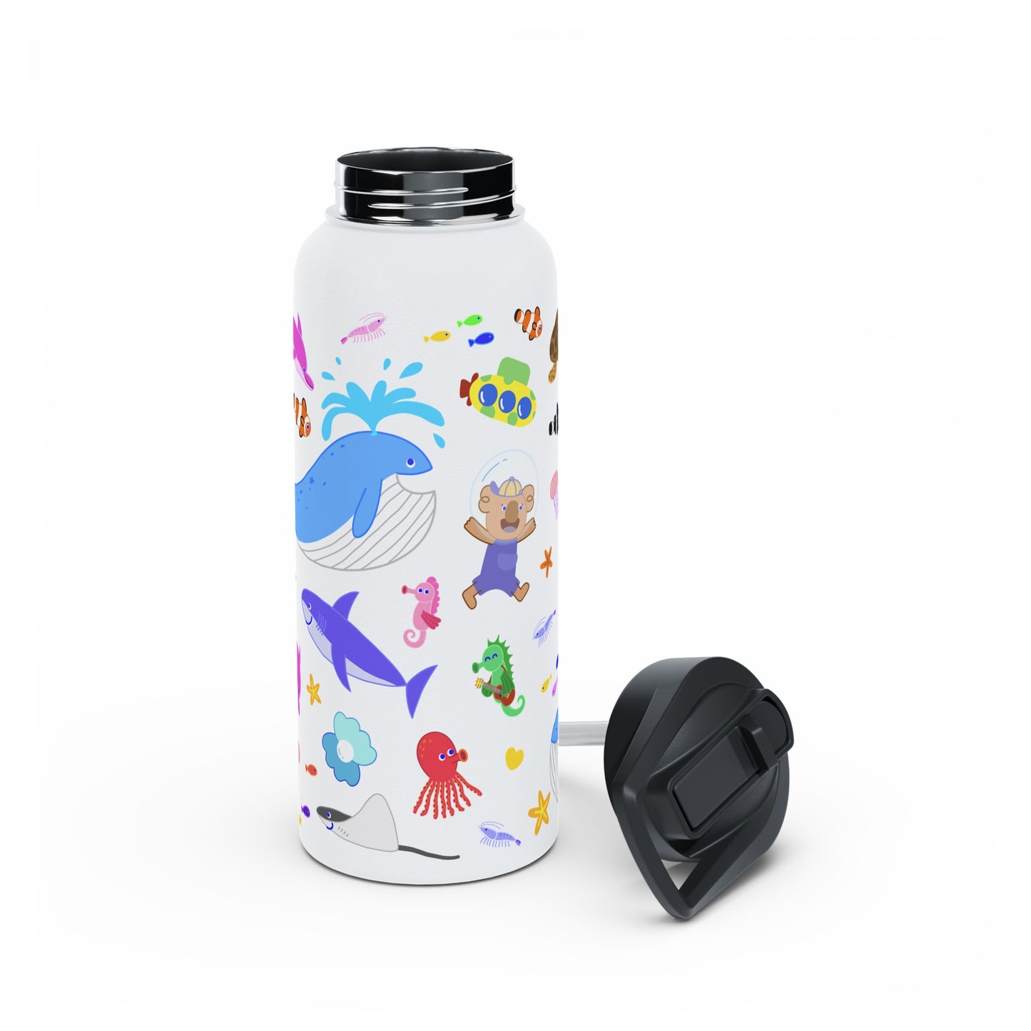 Cabbage & Tyler Ocean Friends Stainless Steel Water Bottle