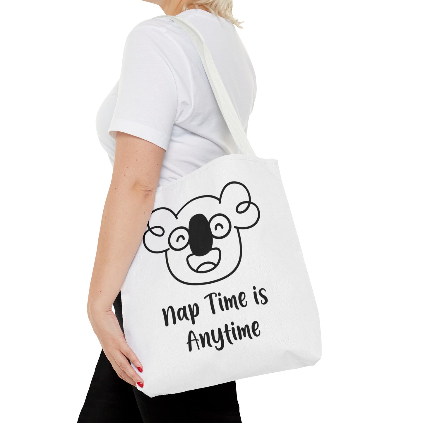 Boo's Nap Time is Anytime White Tote Bag