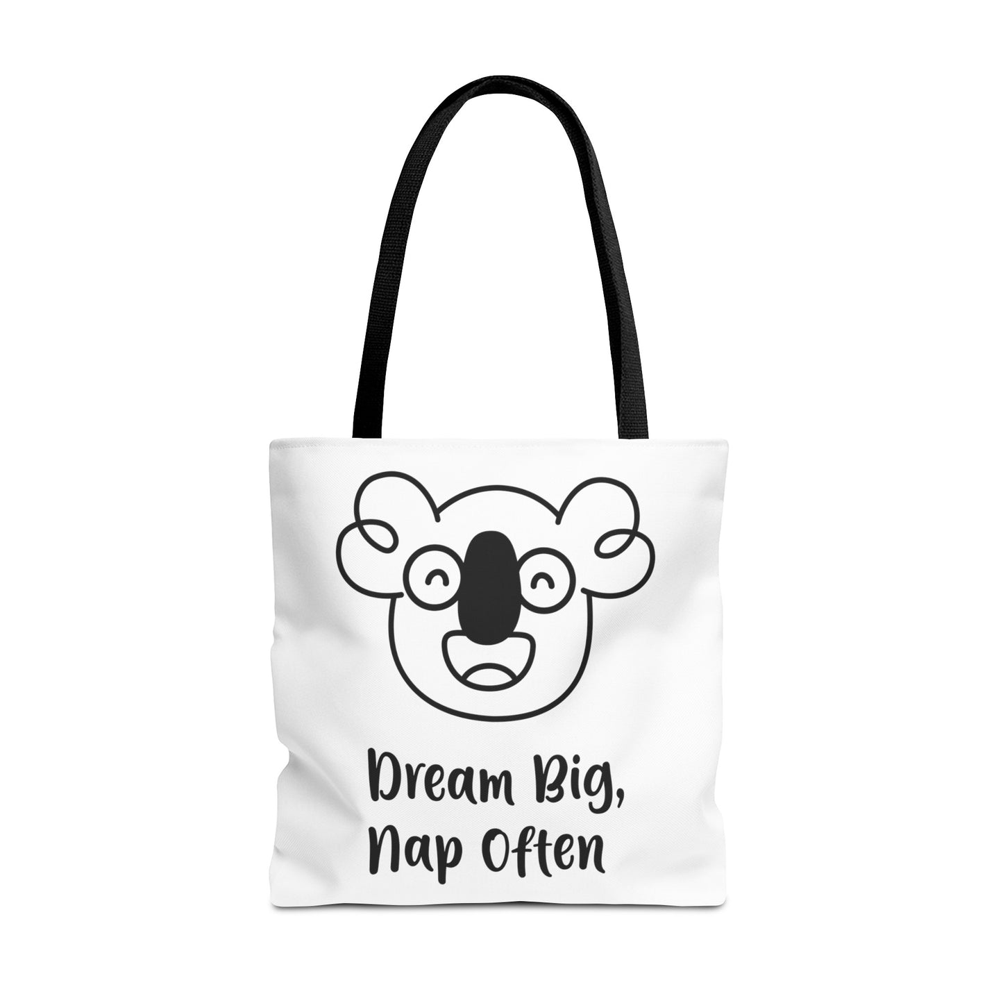 Boo's Dream Big, Nap Often White Tote Bag