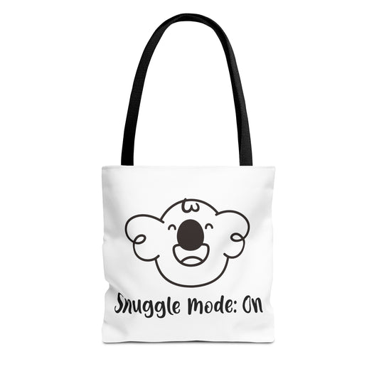 Cabbage's Snuggle Mode: On White Tote Bag