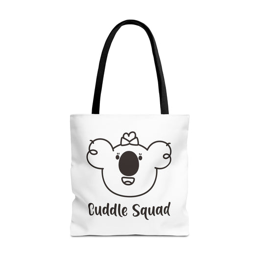 Poppy's Cuddle Squad White Tote Bag