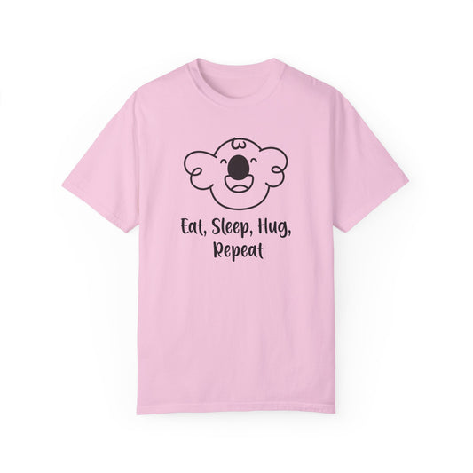 Cabbage's Eat, Sleep, Hug ,Repeat T-shirt - Bright Colors